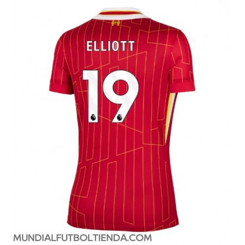 Camiseta Liverpool Harvey Elliott #19 Primera Equipación Replica 2024-25 para mujer mangas cortas